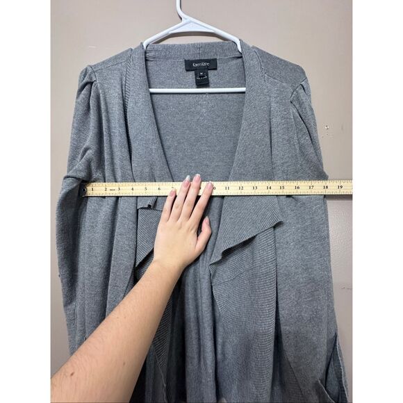NWOT Karen Kane Ribbed Drape Open Front Cardigan Women's Medium - Picture 7 of 11